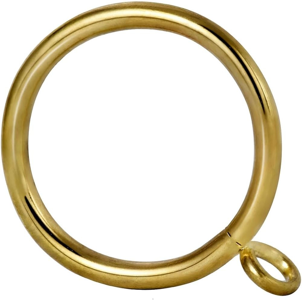 Metal Curtain Rings - 1.5" Inner Diameter, 4mm Thickness, Suitable for 1.2" and Below Diameter Cu... | Amazon (US)