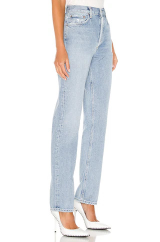 AGOLDE Lana Straight Jeans in Riptide from Revolve.com | Revolve Clothing (Global)