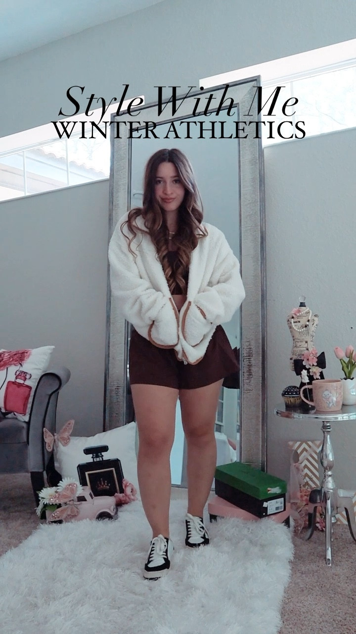 New at Aerie: flowy shorts and longer sports bra matching set. Loving for the gym, this sports bra offers longer length while being so cutie. Also y’all need a sherpa jacket like this one (out of stock at Walmart so linking similar!!). Perfect for a winter time gym fit and affordable too. Xoxo

Neutral fashion / neutral outfit / Clean girl aesthetic / clean girl outfit / Pinterest aesthetic / Pinterest outfit / that girl outfit / that girl aesthetic / cute gym outfits / workout outfit/ loungewear looks/ athletic sets / Athleisure / workout matching sets / athletic matching sets/ sports bra and shorts / workout shorts / fitness / cute gym fits / pilates / yoga / weights 

Follow my shop @lovelyfancymeblog on the @shop.LTK app to shop this post and get my exclusive app-only content!

#liketkit #LTKstyletip #LTKfindsunder50 #LTKfitness
@shop.ltk

#LTKVideo #LTKfindsunder100 #LTKU