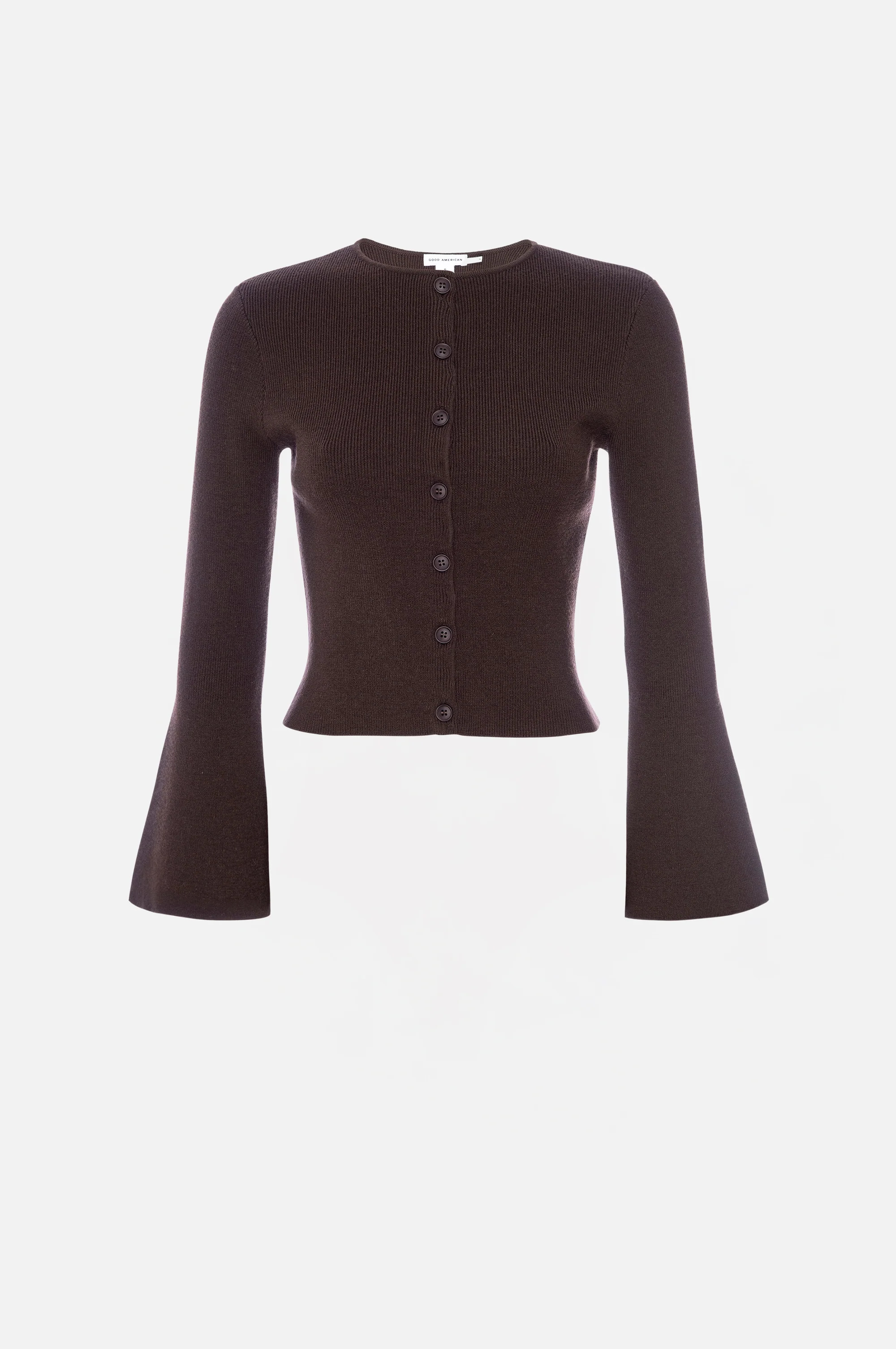 BELL SLEEVE KNIT CARDIGAN | BARK003 - GOOD AMERICAN | Good American