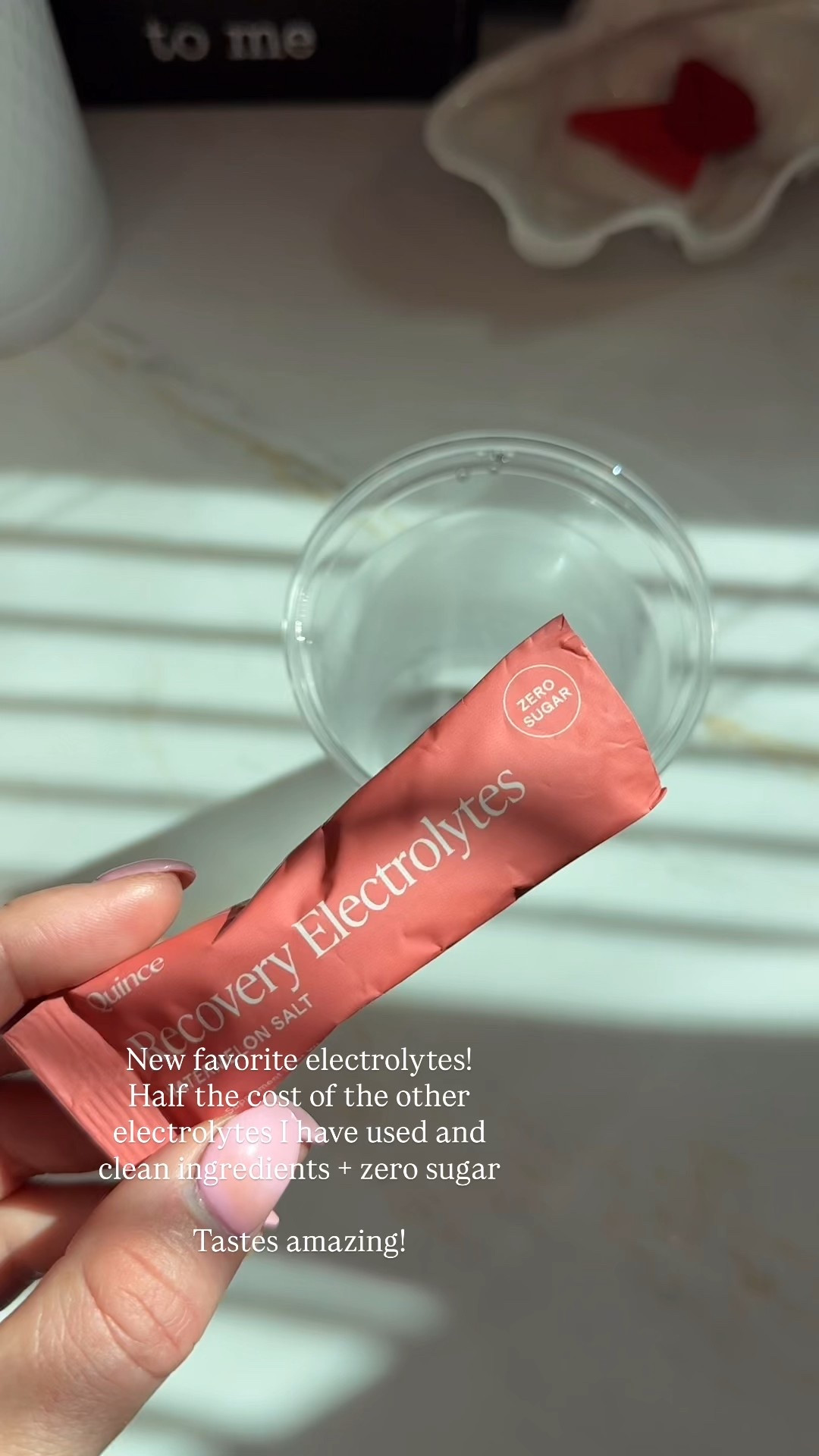 New favorite electrolytes that are half the cost of the electrolytes I have found! CLEAN ingredients and zero sugar! I use the recovery electrolytes because I am active and a runner but they have everyday electrolytes for everyday use! @onequince  #quincepartner



Electrolytes, wellness habits

#LTKActive #LTKselfcare #LTKmorningroutine