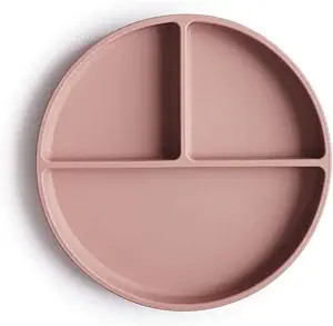mushie Silicone Suction Plate | BPA-Free Non-Slip Design (Blush) | Amazon (US)