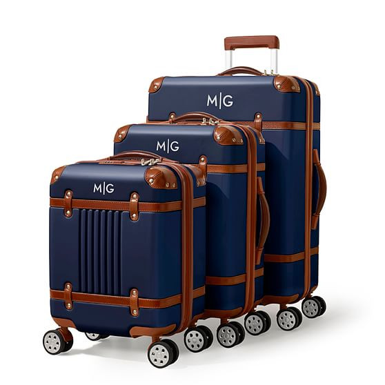 Terminal 1 Luggage, Set of 3, Navy | Mark and Graham