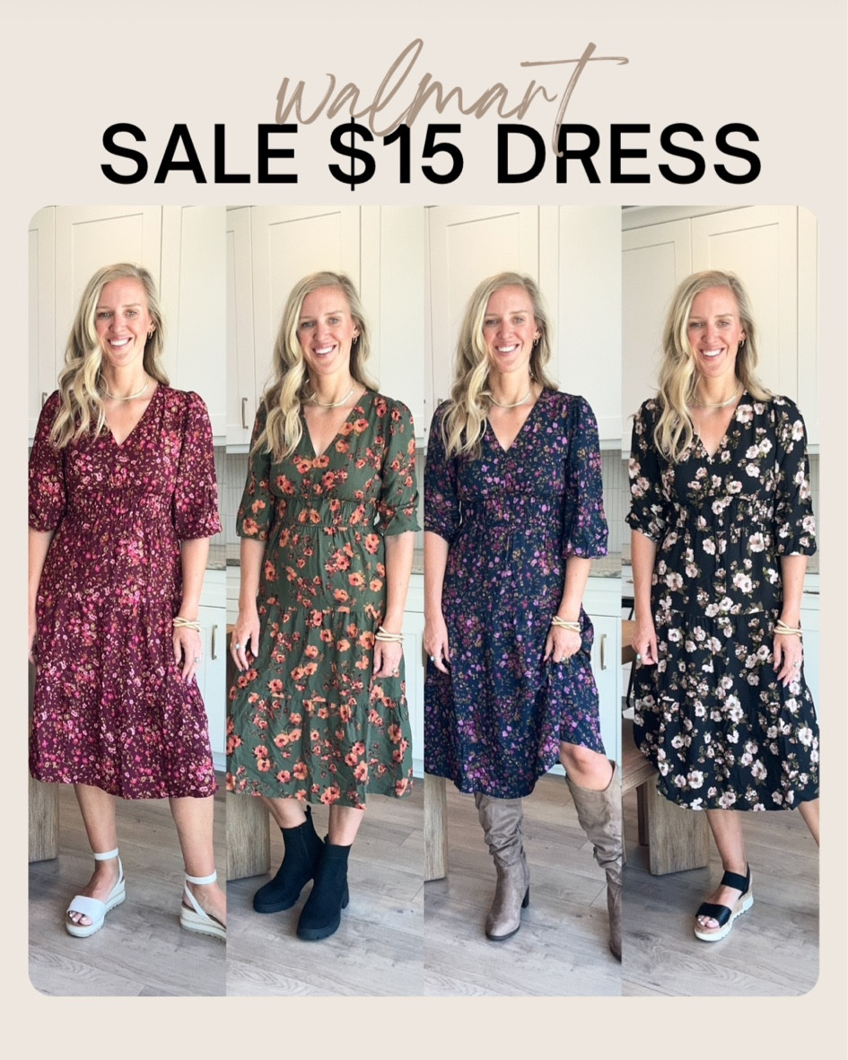 Walmart sale $15 dress! I’m wearing a size small in each.

#LTKSaleAlert #LTKSummerSales #LTKFindsUnder50