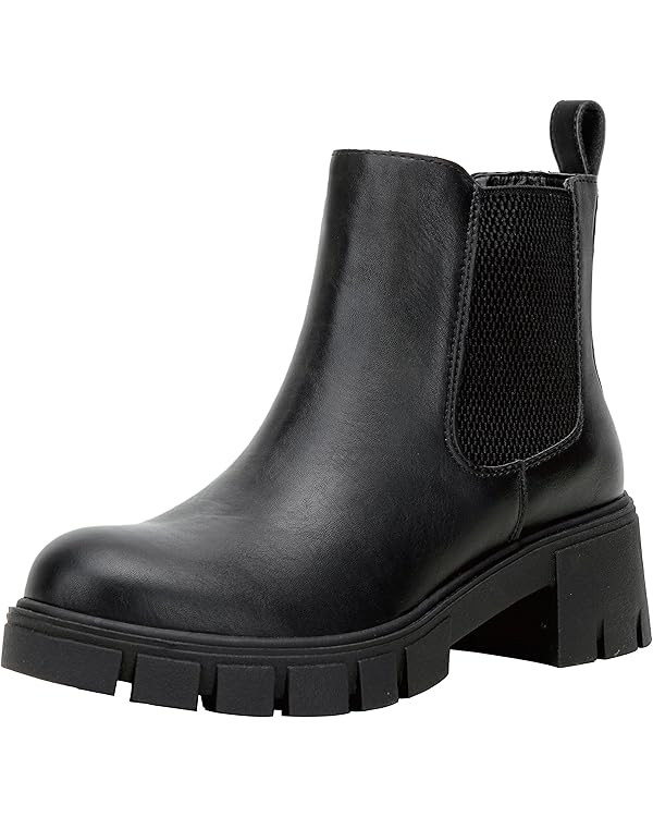 Vepose Women's 936 Lug Sole Platform Chelsea Ankle Boots Combat Fall Booties | Amazon (US)