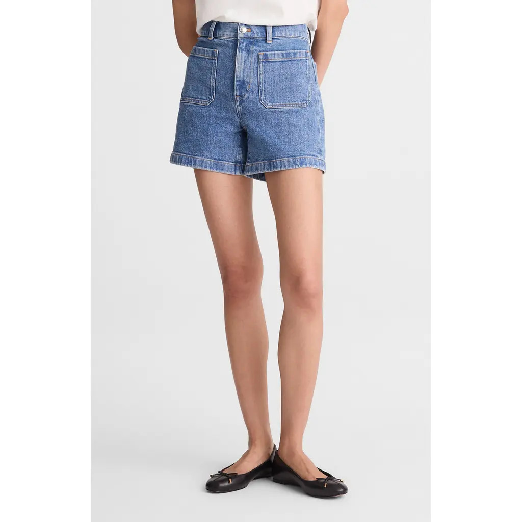 The Emmy Patch Pocket High Waist Denim Shorts | Nordstrom