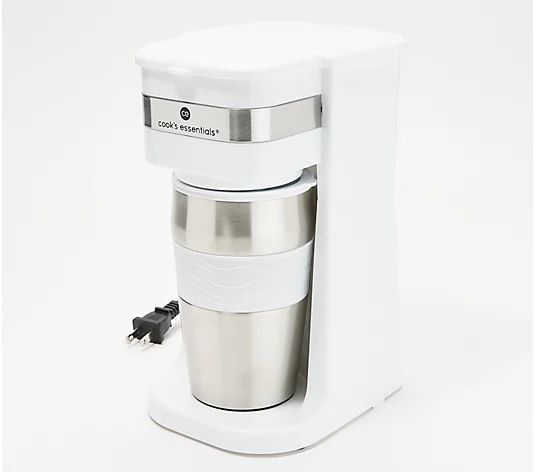 Cook's Essentials Single-Serve Coffee Maker with Tumbler - QVC.com | QVC