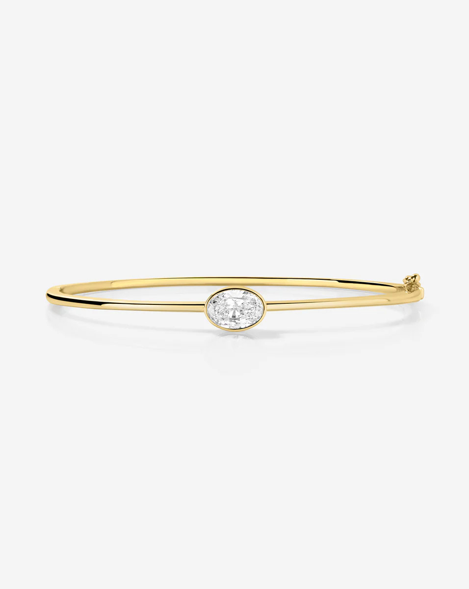 Oval Lab Diamond Bangle | Ring Concierge
