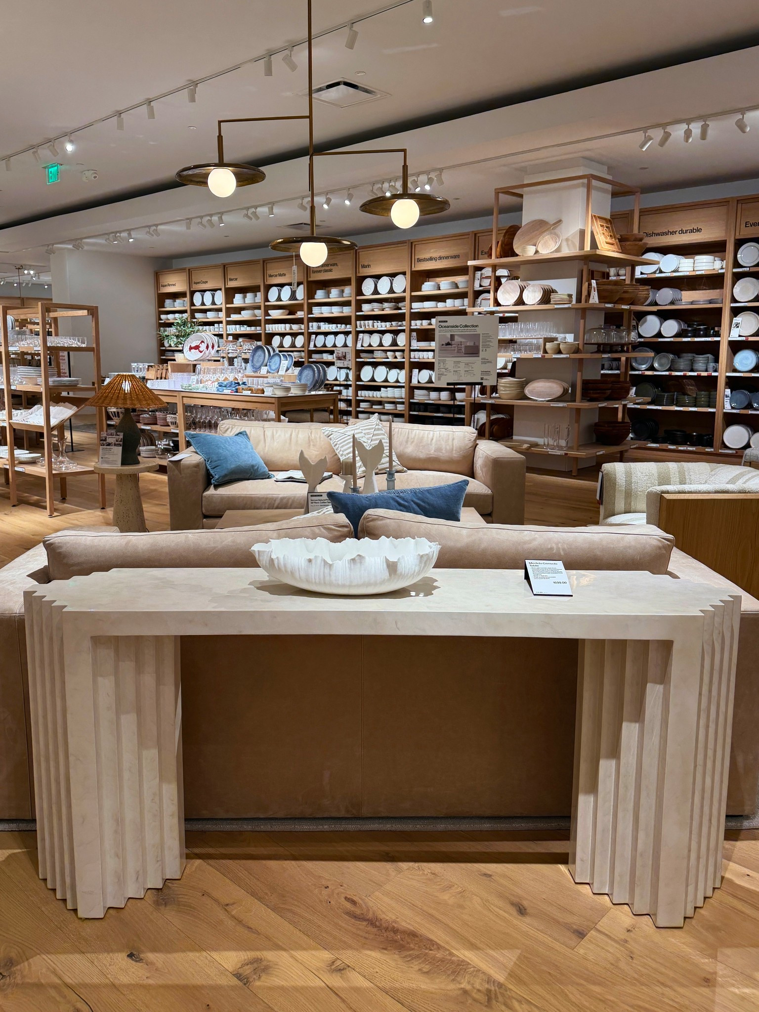 A true statement console! 🤩 The Medida 68” High Gloss Console Table from Crate & Barrel stands out with its monolithic silhouette and beautifully fluted column details. 🤍 The hand-finished surface is designed to resemble tadelakt plaster, giving it subtle texture and soft tonal variation for a refined, Mediterranean-inspired look. ✨ Architectural, modern, and striking from every angle. Linked this console and other beautiful console tables to shop! 💫 #CrateAndBarrel #ConsoleTable #ModernFurniture

#LTKSaleAlert #LTKHome