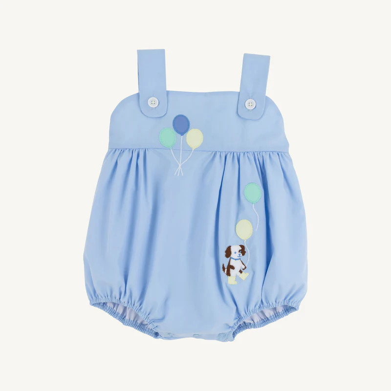 Beale Street Blue with Dog Applique | The Beaufort Bonnet Company