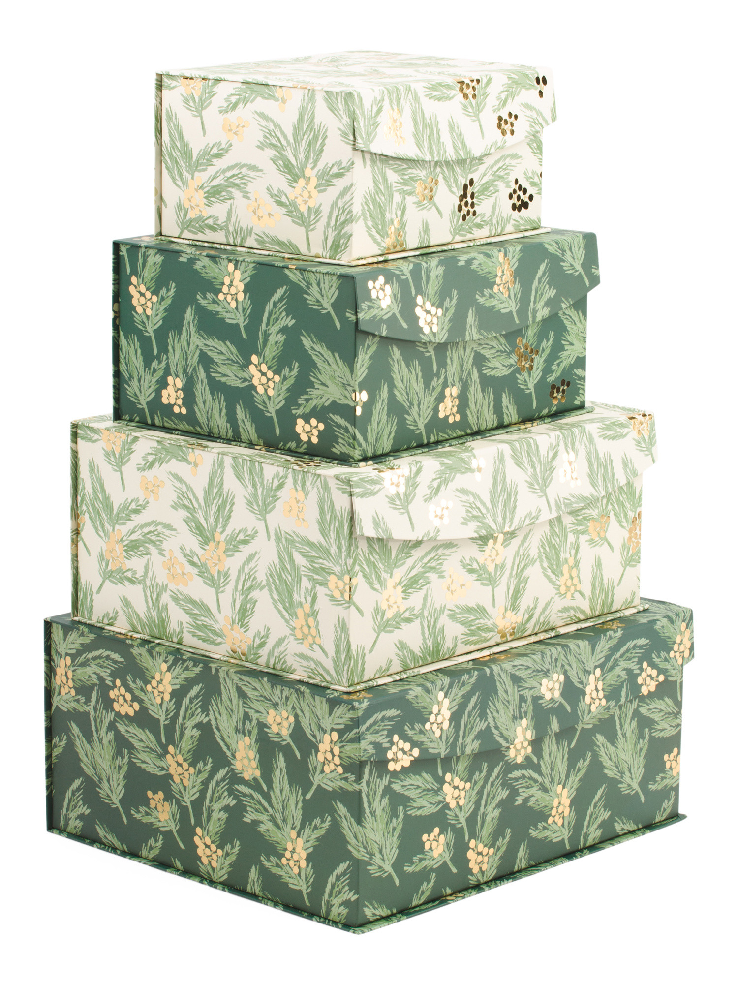 Set Of 4 Flip Top Holiday Boxes | Marshalls