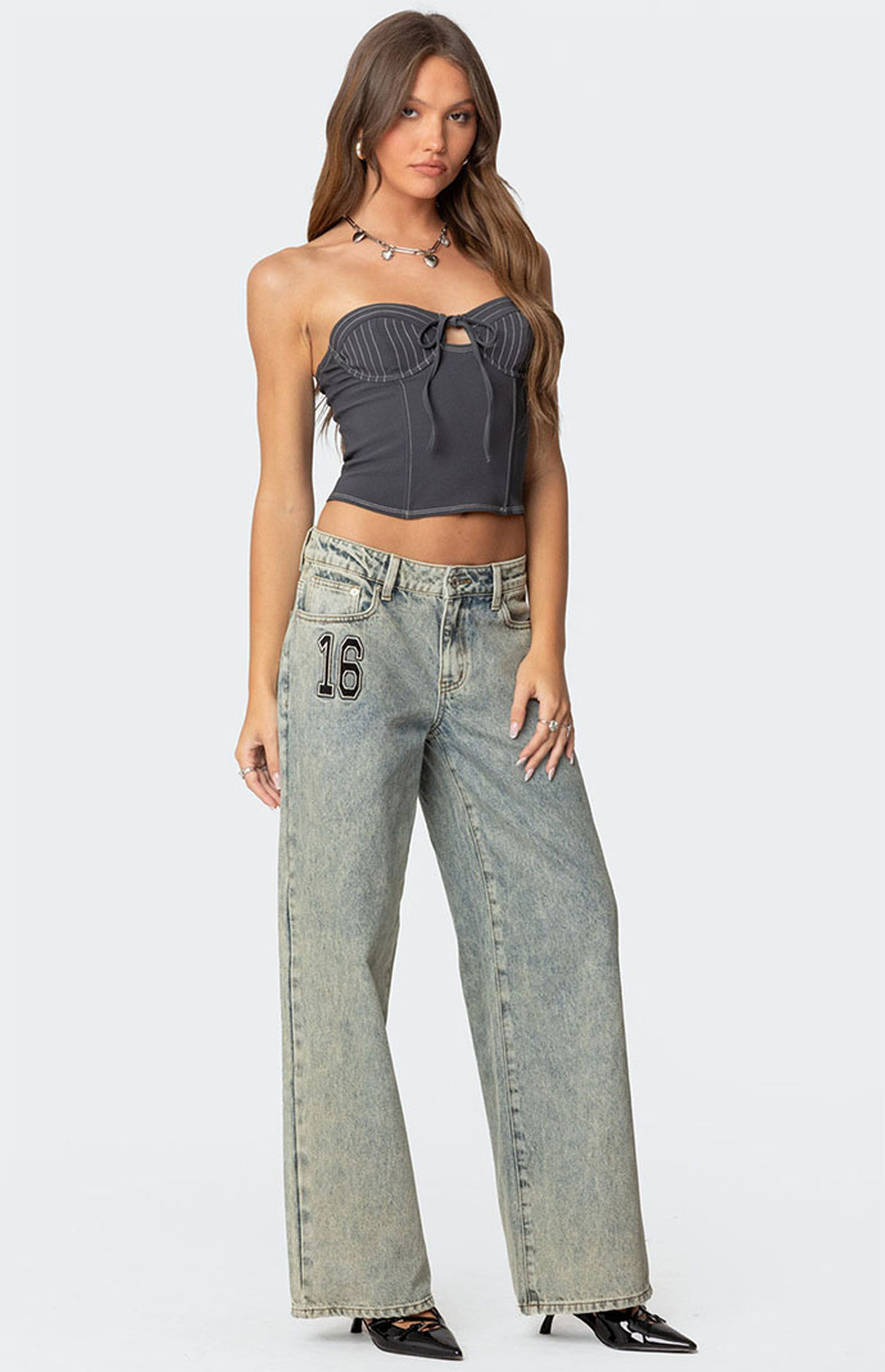 Edikted 16 Vintage Acid Wash Jeans | PacSun