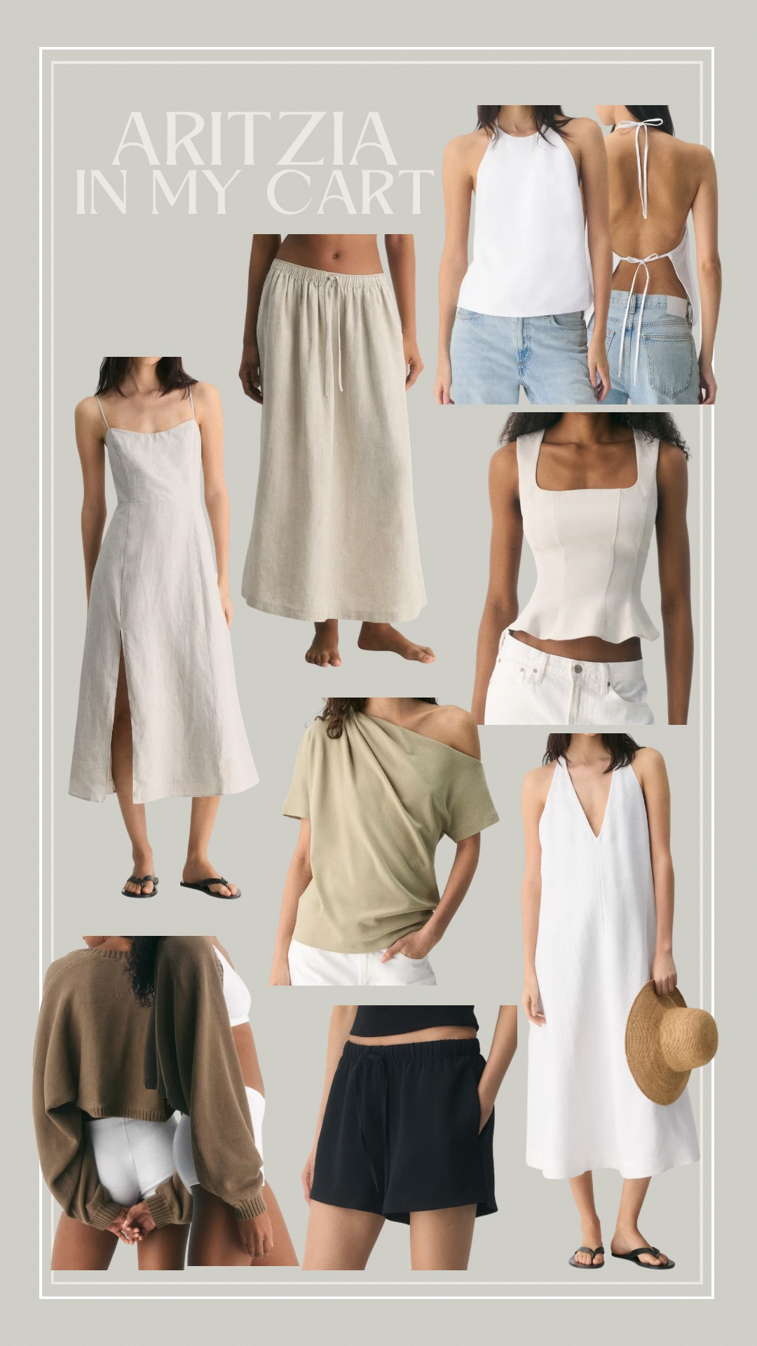 The pieces currently sitting in my @Aritzia cart 🌤️
Lots of linen, easy summer outfits, and elevated basics I’ll be wearing all season.

aritzia sale, aritzia private summer sale, aritzia favorites, aritzia recommendations, aritzia haul, aritzia outfits, summer wardrobe, capsule wardrobe, neutral outfits, effortless style, elevated basics, linen outfits, everyday outfits, aritzia activewear, aritzia lounge, fashion favorites, wardrobe staples, summer fashion, clothing recommendations, style inspiration

#LTKootd #LTKSeasonal #LTKPetite
