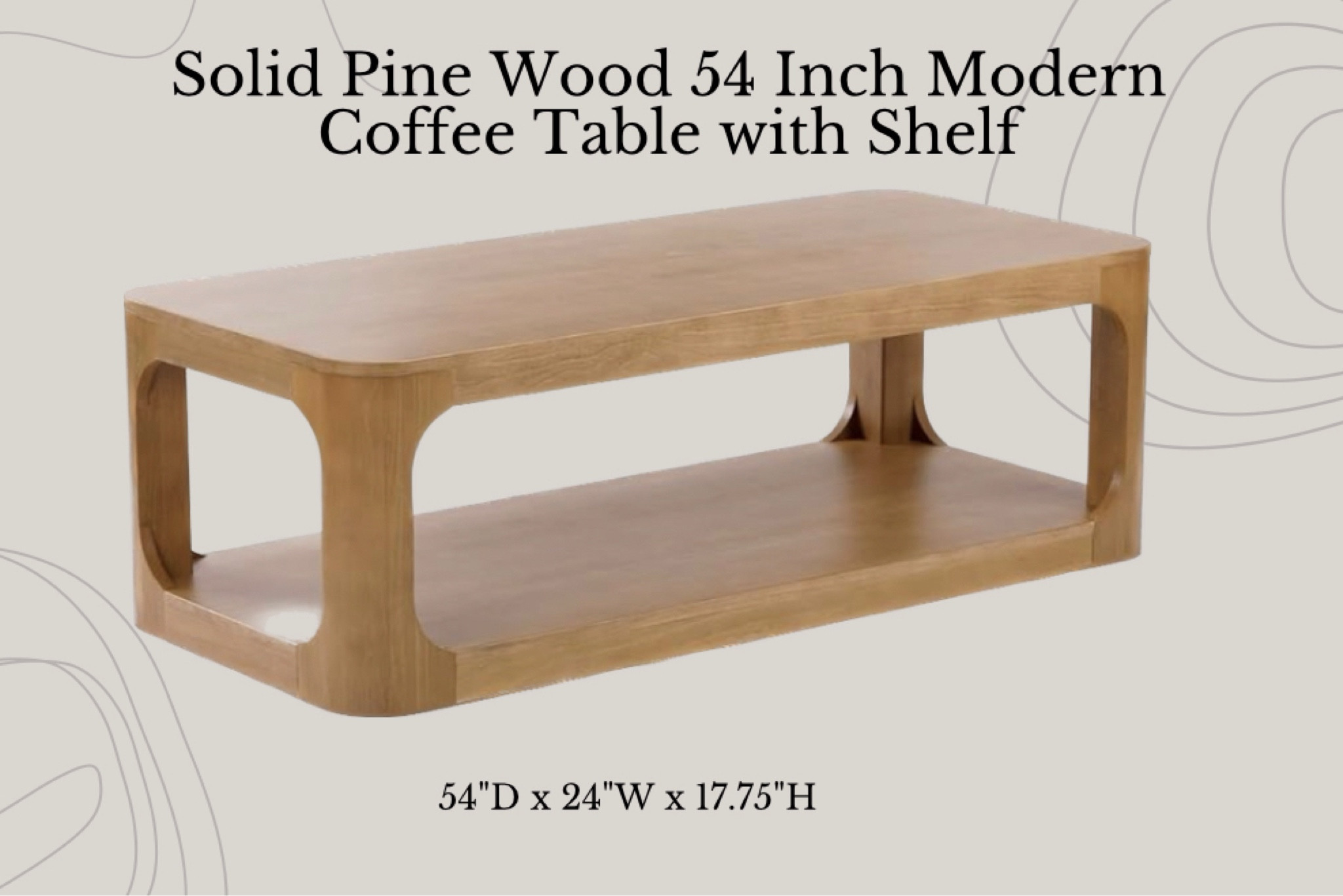 
🌟 Transform your living space with this Solid Pine Wood 54 Inch Modern Coffee Table with Shelf! Sleek and functional, it’s the perfect blend of style and storage. 🏡

#HomeDecor #ModernDesign #LivingRoomStyle #CoffeeTable #InteriorInspo #HomeStyle #LTKHome #coffeetable #miderncoffeetable #transitionaldecor #livingroomfurniture #amazon

#LTKStyleTip #LTKHome