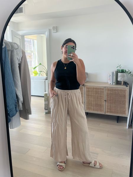 Comfy summer pants from Abercrombie on sale today 20% off (extra 15% using SPRINGAF). Love these crinkle pants, they are so flattering and comfortable. You can dress them up with a pretty top were wear them as a coverup for the beach / pool. I’m wearing a 29/M short (I’m 5’4) 

#LTKstyletip #LTKunder100 #LTKsalealert