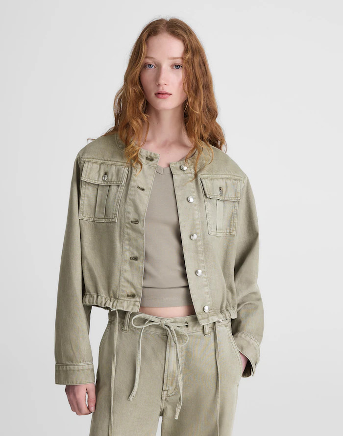 Drawstring Utility Jacket in Airy Denim | Madewell