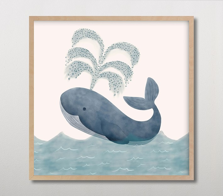 Minted® Whale Wall Art by Elly | Pottery Barn Kids