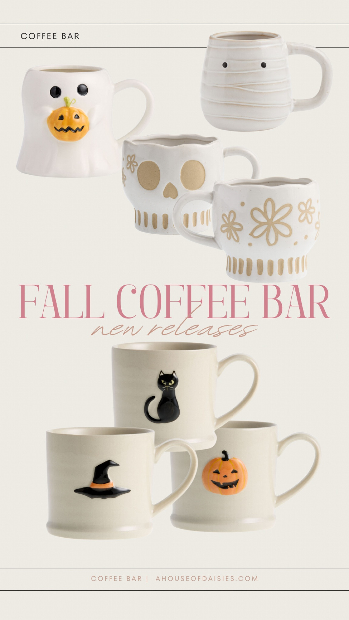 Coffee bar, Halloween mugs, fall mugs, fall decor 

#LTKHome #LTKStyleTip #LTKFindsUnder50