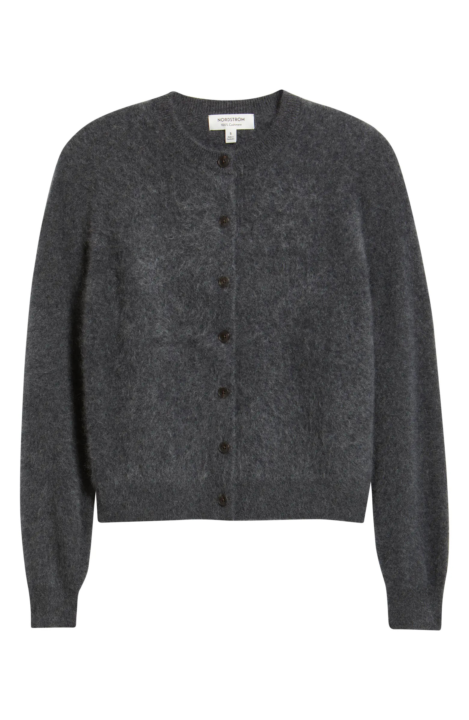 Nordstrom Brushed Cashmere Cardigan | Nordstrom | Nordstrom