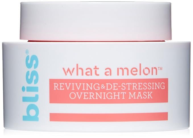Bliss What a Melon Overnight Facial Mask - 1.7 Oz - Reviving & De-stressing Overnight Mask - Hydr... | Amazon (US)