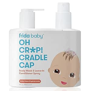 Frida Baby Oh Cr*p! Cradle Cap Flake Fixer Scalp Spray + Scalp Mask Duo | Soothes Baby's Scalp, P... | Amazon (US)