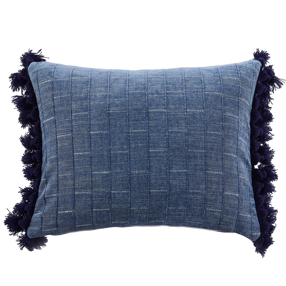 Bennett Chambray Tassel Pillow | Levtex Home
