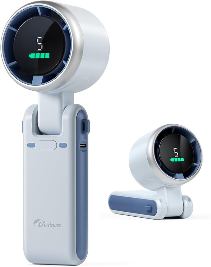 Portable Handheld Turbo Fan, 5 Gear Wind, Battery Operated, Up to 12 Working Hours, 3 IN 1 Hand F... | Amazon (US)