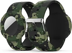 Air Tag Bracelet for Kids(2 Pack), Soft Silicone Air Tag Wristband Kids, Lightweight GPS Tracker ... | Amazon (US)