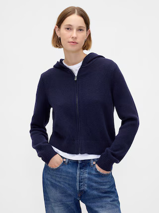 CashSoft Sweater Zip Hoodie | Gap (US)