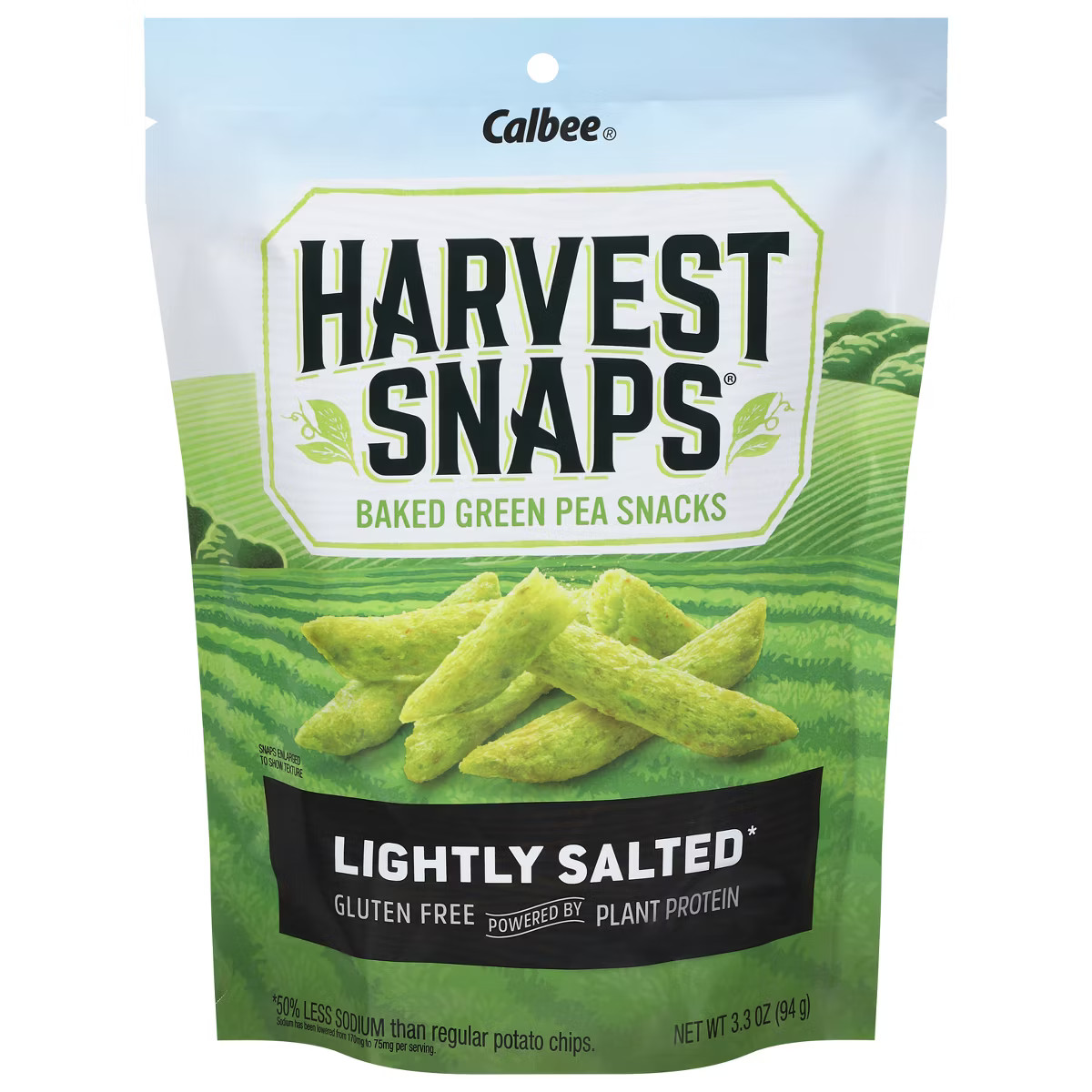 Harvest Snaps Green Pea Snack Crisps Lightly Salted - 3.3oz | Target