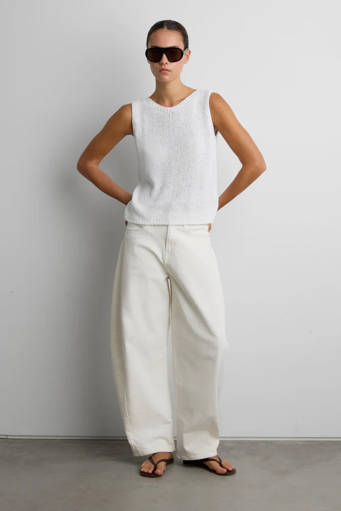 OPEN-KNIT SWEATER VEST | OAK + FORT