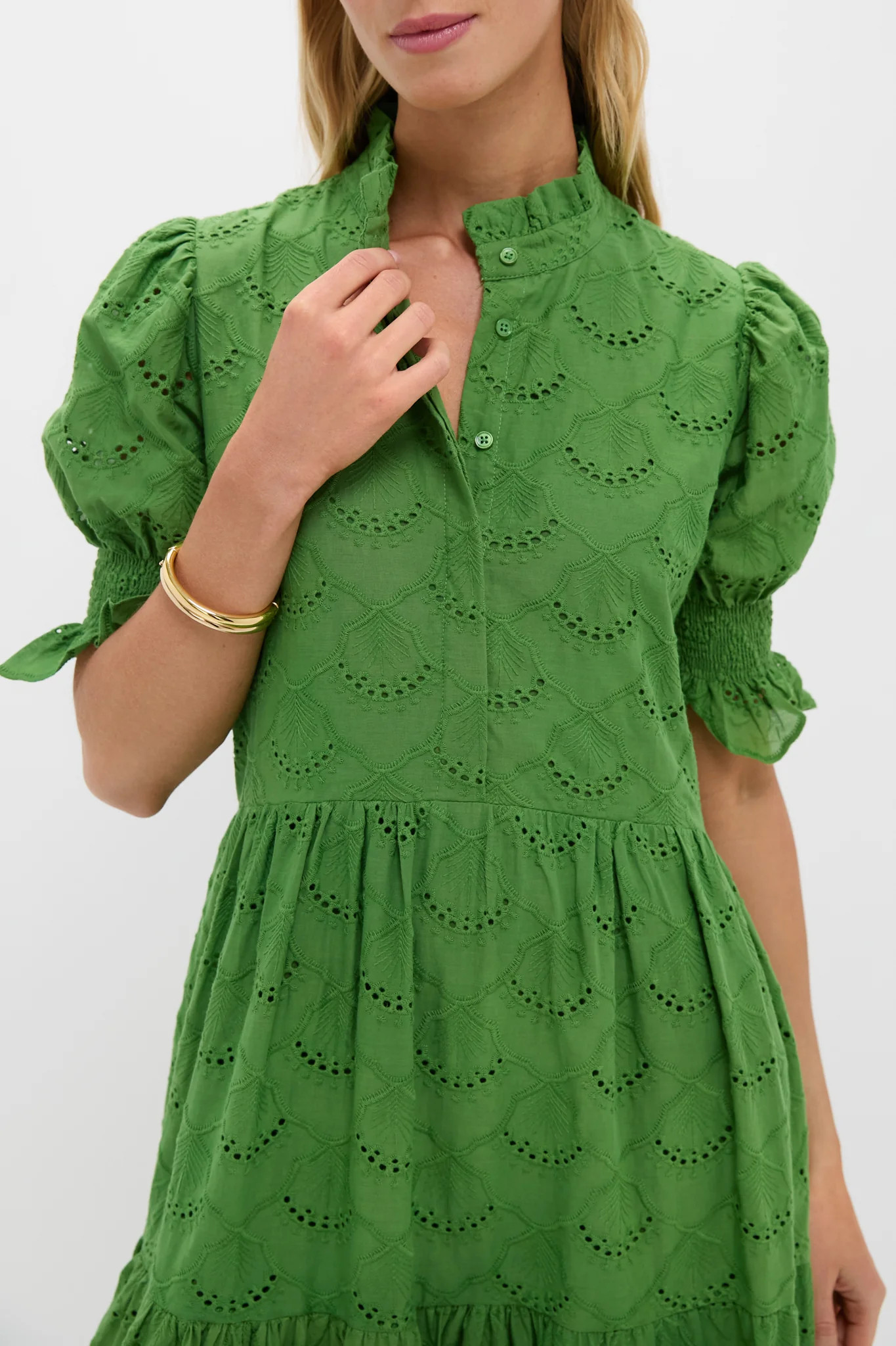Fern Green Eyelet Bennett Maxi Dress | Tuckernuck (US)