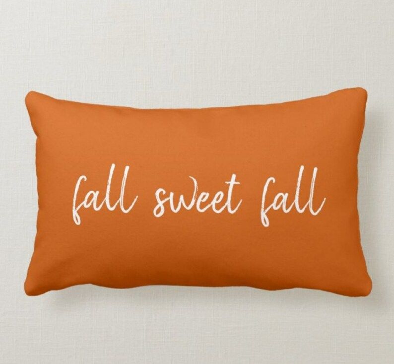 Fall Trend Pillow Coverfall Sweet Fall Cushion Caseorange - Etsy | Etsy (US)