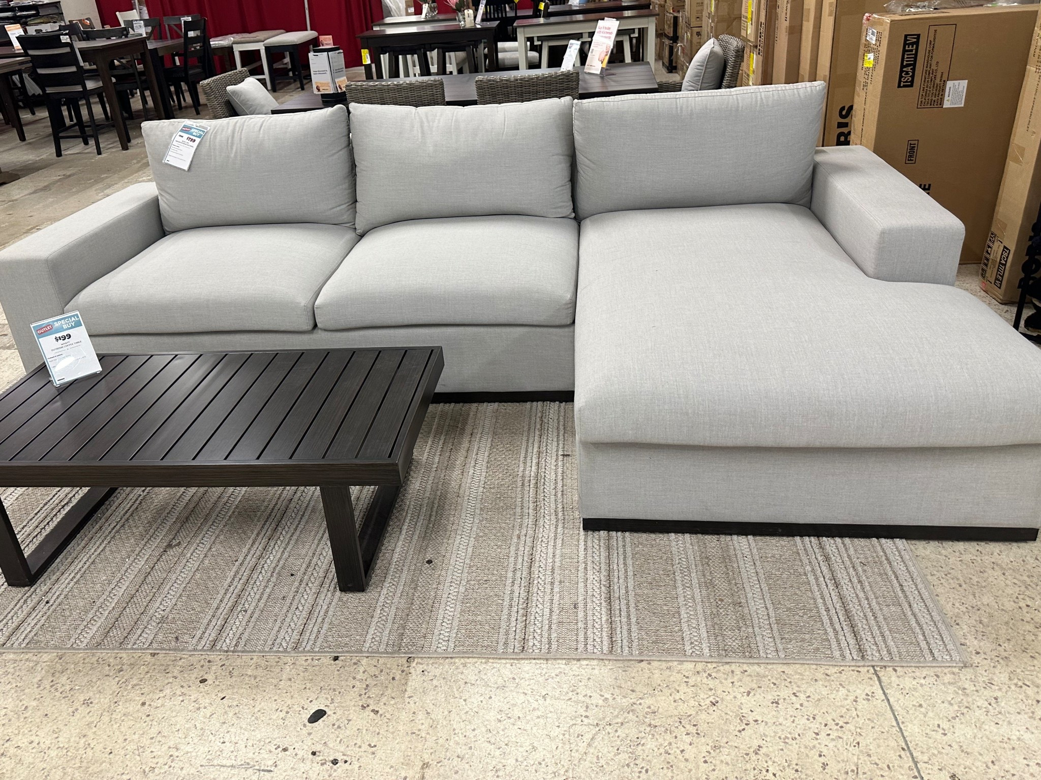 We have been searching like crazy for the perfect outdoor sectional and finally found it. This picture is st a local store but it’s the exact one I tagged. It’s wide, deep seats, very durable fabric, not white (because outside I did not want white) it’s seriously the best in so many ways. We are so excited to use it when we move. Now I’m on the hunt for two comfortable chairs to go with it. I’ll add a warmer tone rug and a different coffee table too. So many outdoor things are just toooo small but not this! Seriously love it . #outdoor #outdoorcouch #outdoorsectional

#LTKHome #LTKSeasonal
