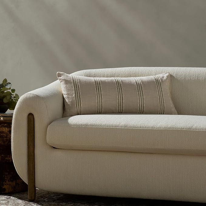 Loloi Magnolia Home by Joanna Gaines Lincoln Collection PMH0077 Natural/Green 12'' x 27'' Cover O... | Amazon (US)