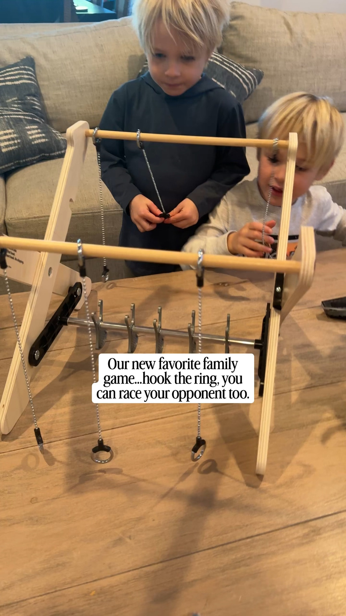 My older boys got this for Christmas and it’s such a great gift. At lays flat when not in use, but it’s such a fun family game. You compete against the person across from you trying to hook the ring.

#FamilyGames #GiftsForKids #GiftsForBoys #FamilyGifts

#LTKHome #LTKKids #LTKmomlife