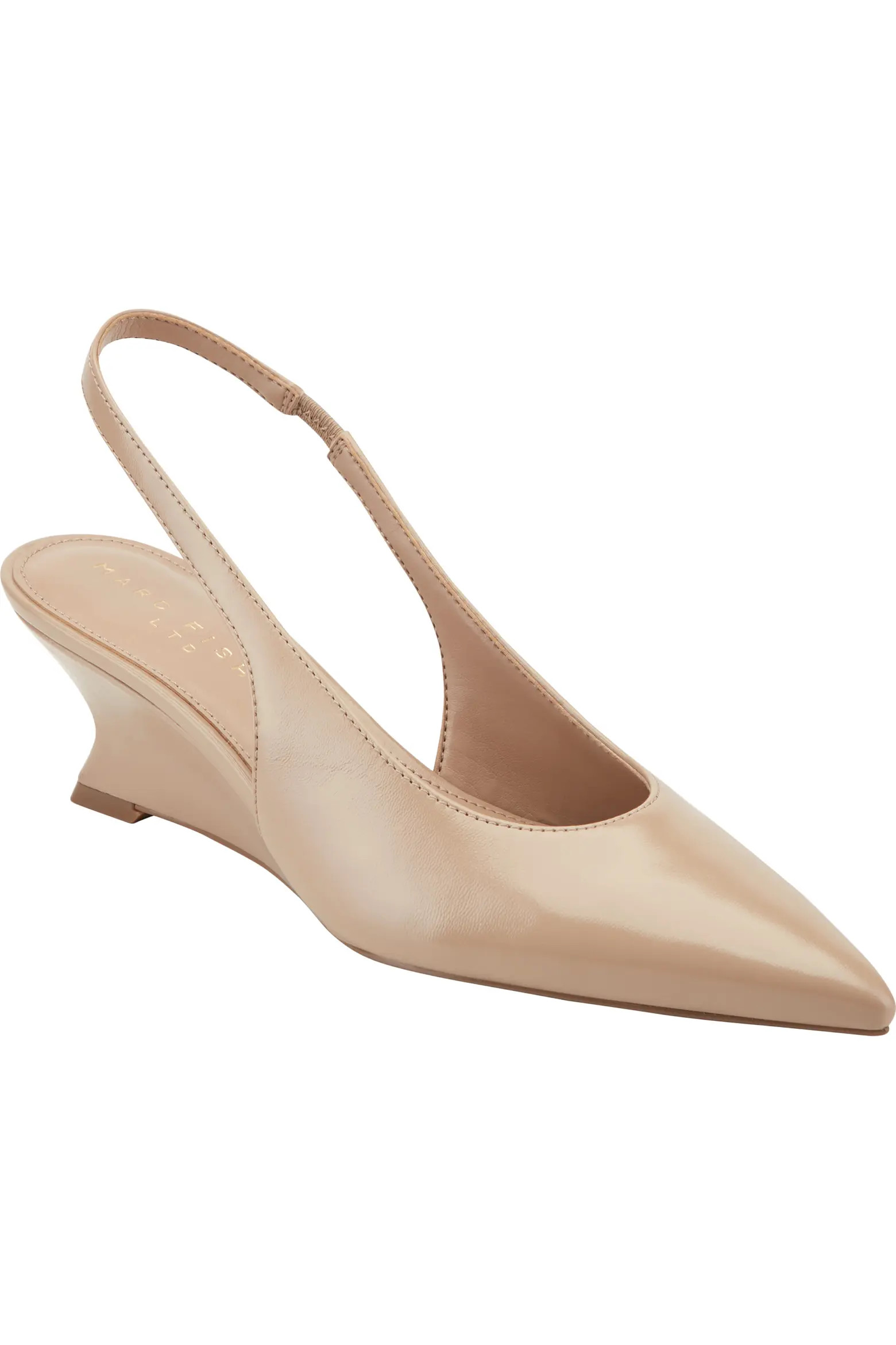 Marc Fisher LTD Taten Slingback Pointed Toe Wedge Pump (Women) | Nordstrom | Nordstrom