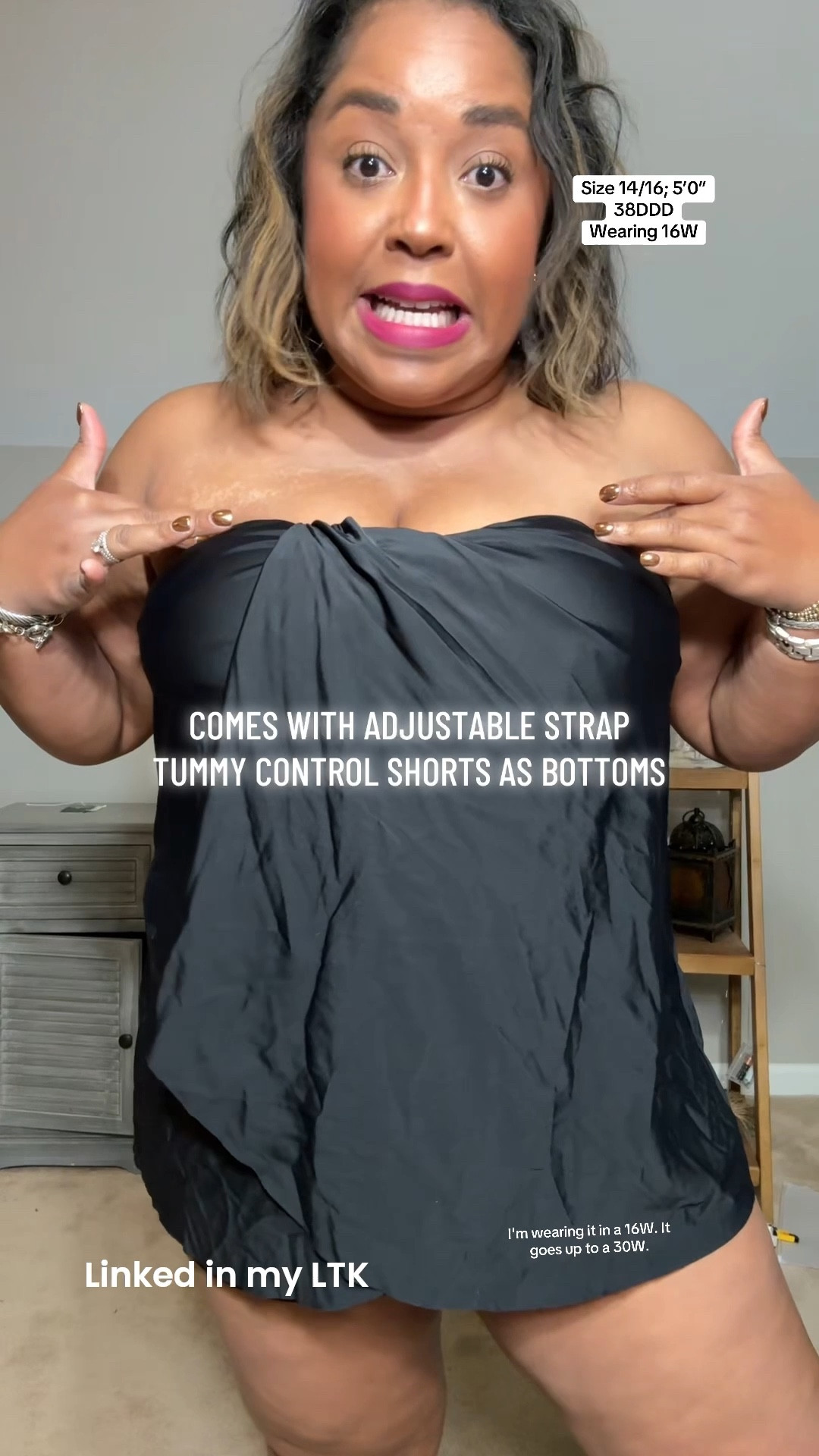 This gorgeous strapless tankini flows and doesn’t cling!  Comes with shorts as bottoms and is actually supportive to a large bust!

#LTKPetite #LTKMidsize #LTKOver40