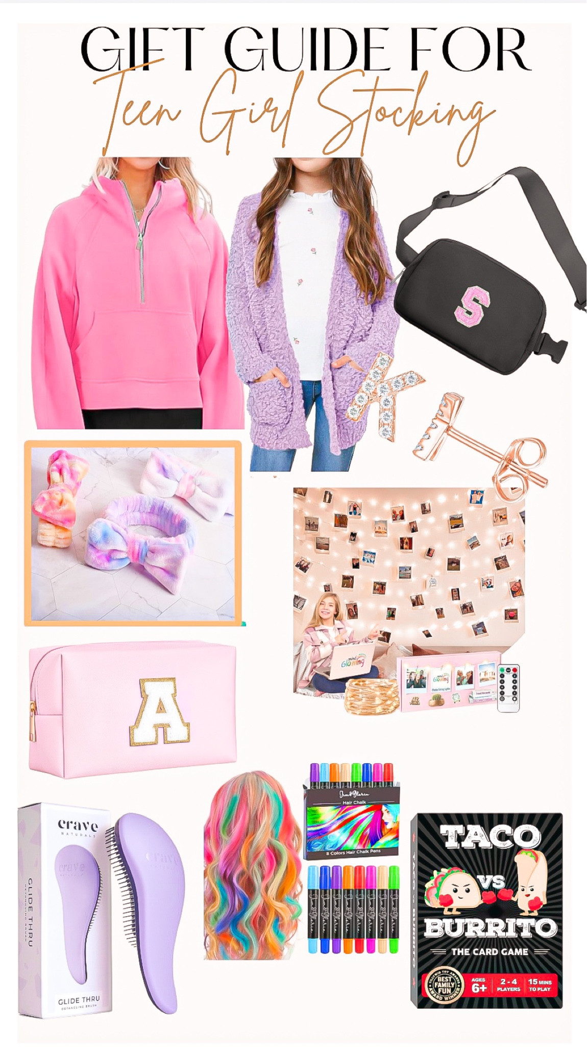 Gift guide - teen girl

These Amazon finds are great for any young girl you’re shopping for 🎁

Amazon finds, gifts for her, gift guide , teen gift guide, stocking stuffers, pink sweatshirt, purple sweater, belt bag, makeup bag, string lights, hair colored, Amazon gifts, headband , hair brush 

#LTKHoliday #LTKGiftGuide #LTKfindsunder50