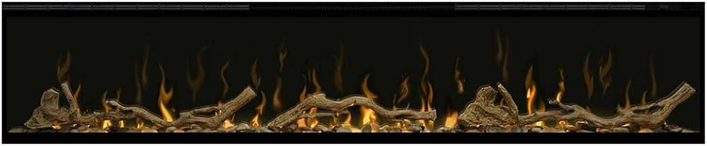 Dimplex IgniteXL 74 inch Built-in Linear Electric Fireplace with Driftwood and River Rock Accesso... | Amazon (US)