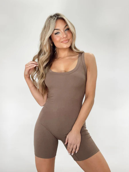 Mocha Onesie Romper | Lane 201 Boutique