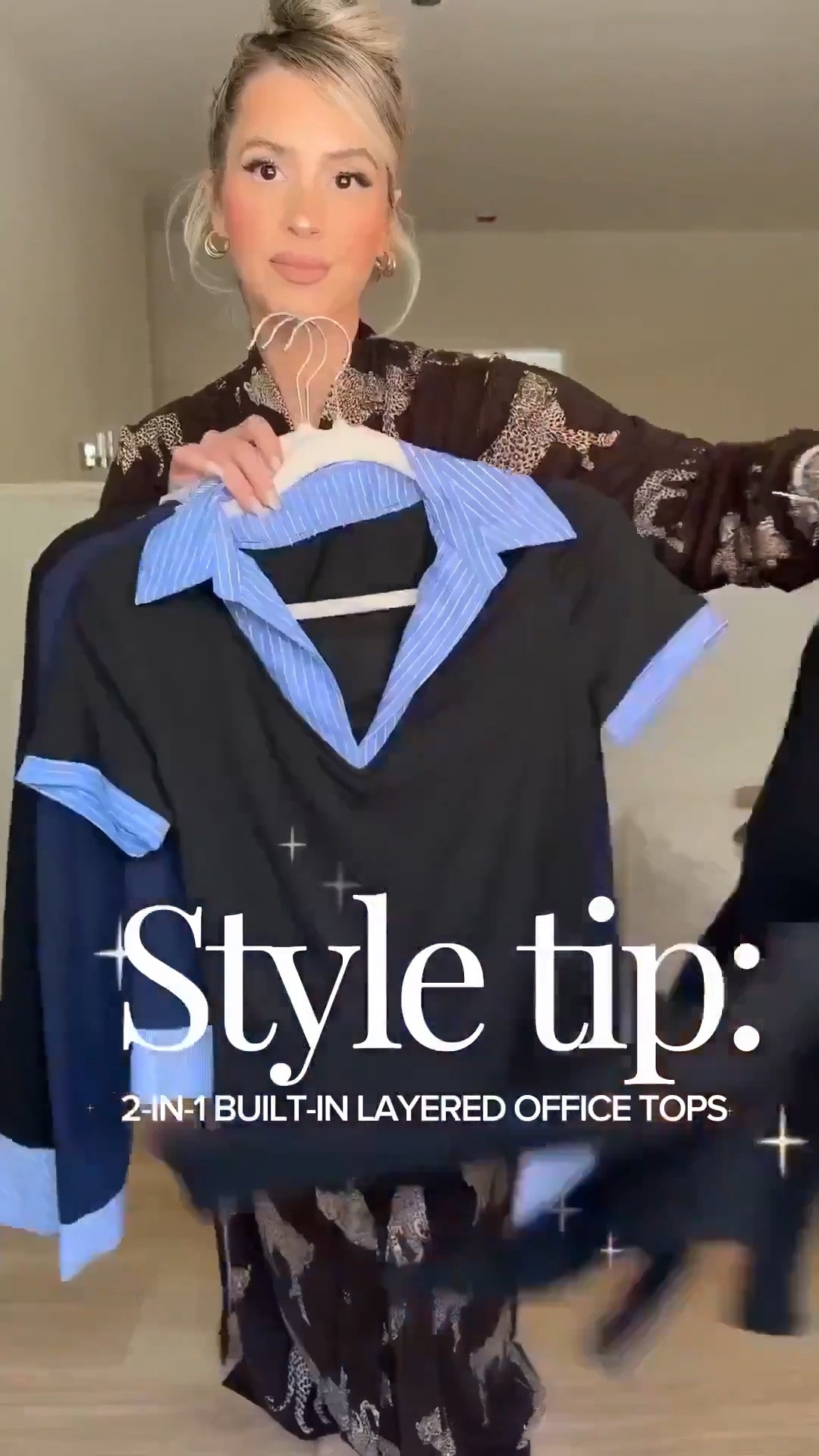 Style tip: 2 in 1 built-in layered OFFICE TOPS!! No bulk + no effort + matches literally any trouser in your closet!! 

Wearing small in tops 
Size small or size 4 in trousers
Tan trousers = small long thin (they run short)
Dark blue trousers: that color is out of stock now 😭 but the light blue are equally as good I promise!

#LTKgrwm #LTKootd #LTKWorkwear