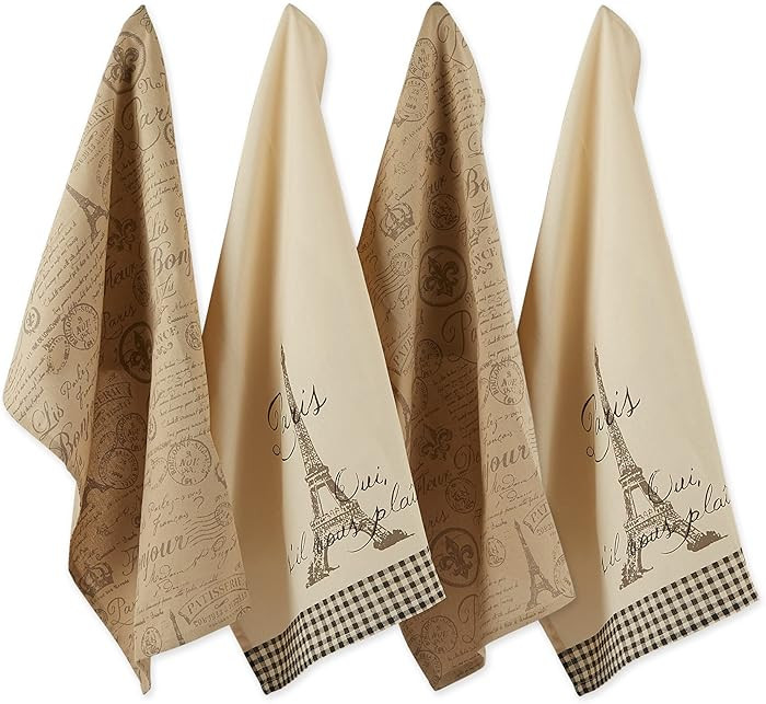 DII Cotton French Jacquard Dish Towels, Set of 3, Decorative Tea Towels for Everyday Kitchen Cook... | Amazon (US)