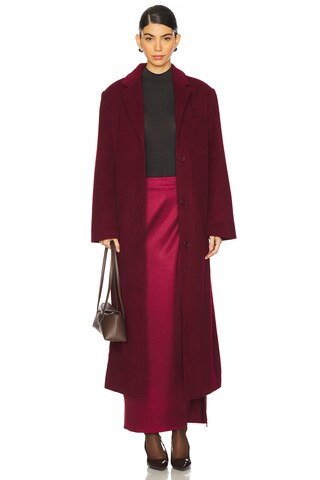 Line & Dot Joel Coat in Crimson from Revolve.com | Revolve Clothing (Global)