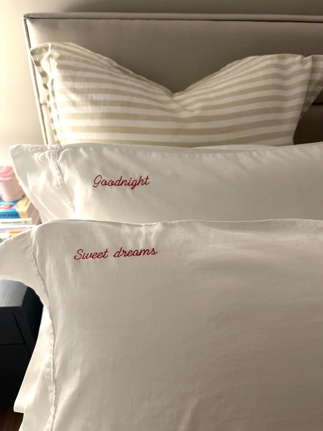 Custom Embroidered Pillowcase - Standard/Queen | Etsy (US)