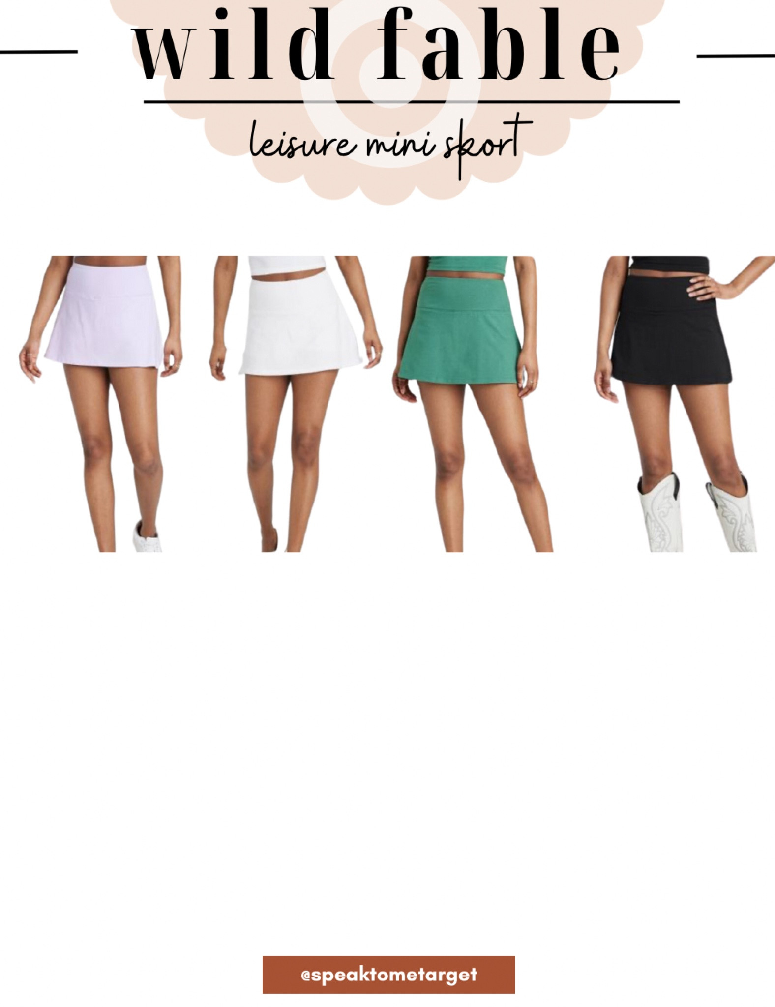 New at Target!
Wild Fsble leisure skort

#LTKfindsunder50 #LTKstyletip