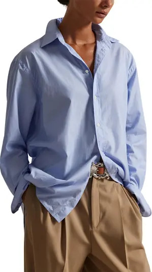 Cotton Poplin Button-Down Shirt | Nordstrom