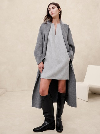 Aike Wool-Blend Mini Dress | Banana Republic (US)