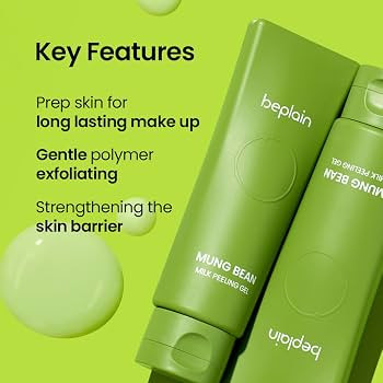 beplain Mung Bean Milk Peeling Gel (4.05fl.oz/120ml) | Fragrance-Free | Gentle Cleanser and Exfol... | Amazon (US)