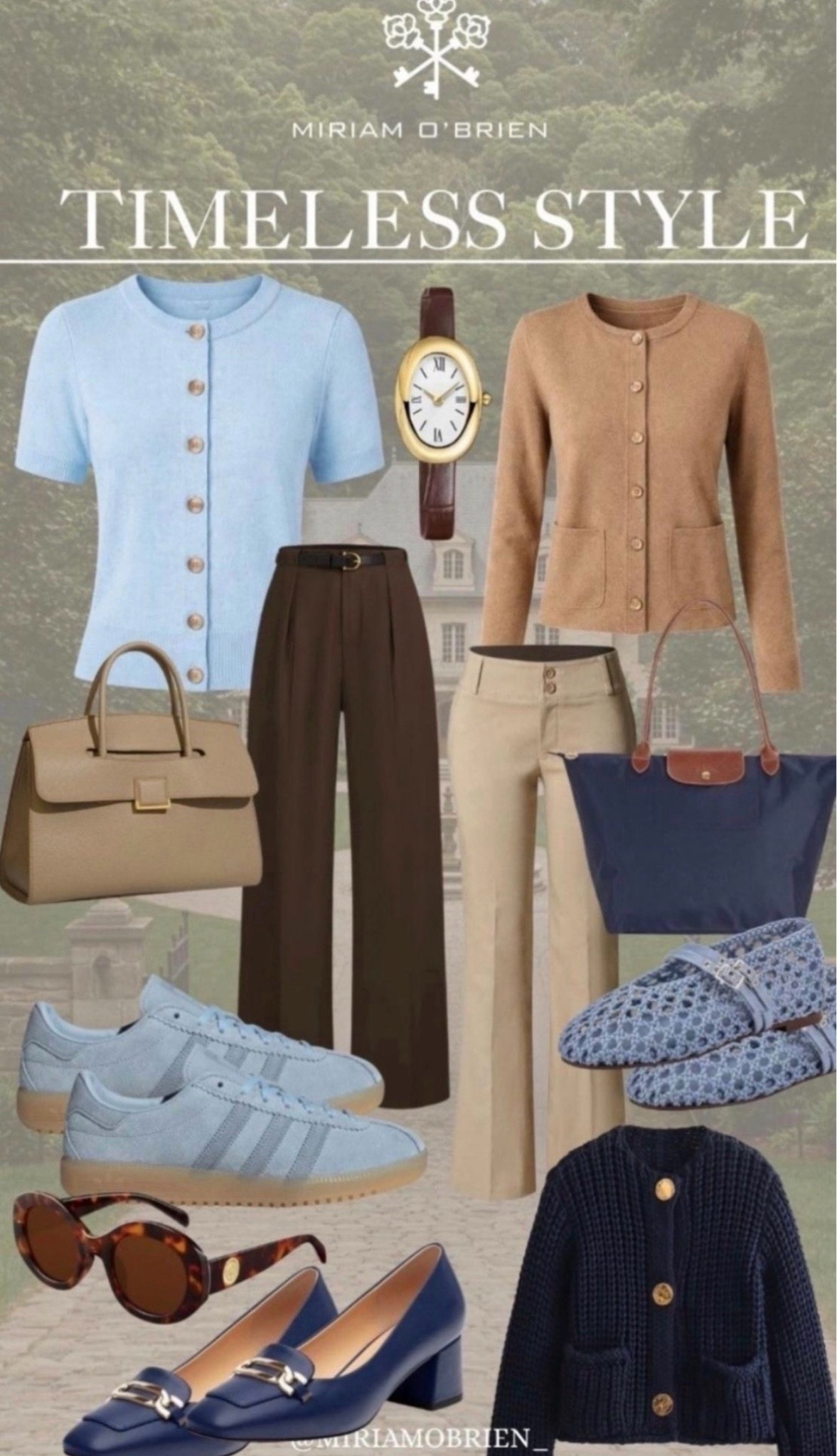 Timeless style never goes out of fashion. 🤎🤍 From classic cardigans and tailored trousers to ballet flats, loafers, structured handbags, and the perfect pair of sunglasses—these are the pieces that make a wardrobe feel effortlessly elegant.
Think quiet luxury, classic style, capsule wardrobe, neutral fashion, and timeless wardrobe staples you’ll reach for season after season. ✨
Shop the look + all the finds here on LTK!
Follow @miriamobrien on Instagram & TikTok for more style inspiration. 🤍
#TimelessStyle #ClassicStyle #QuietLuxury #CapsuleWardrobe #LTKStyle

#LTKOver40 #LTKBeauty #LTKgrwm